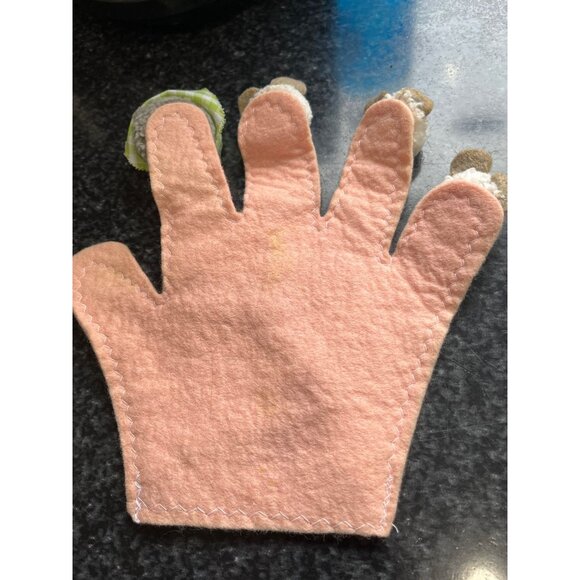Vtg 1980's Three Blind Mice Hand Puppet Farmer's Wife Nursery Rhyme Pink Hand - Picture 6 of 7